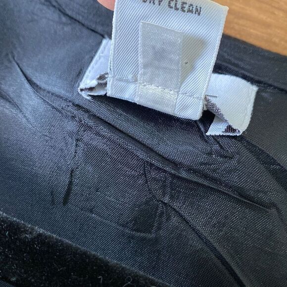 Ann Taylor Loft Linen Blend Belted Sleeveless MIDI‎ Dress Black Cream Size 0 - Picture 11 of 12